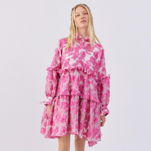 Sister Jane Dream Peony Ruffle Mini Dress - Picture 1 of 8